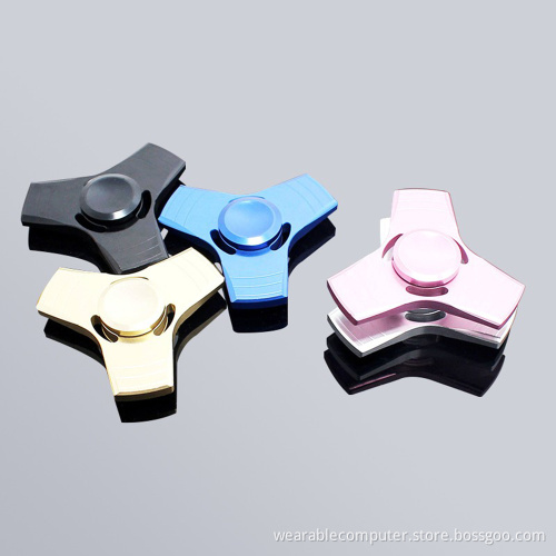 Decompression toys factory price finger gyro hand spinner metal spiral fidget fingertip gyro bearing toy